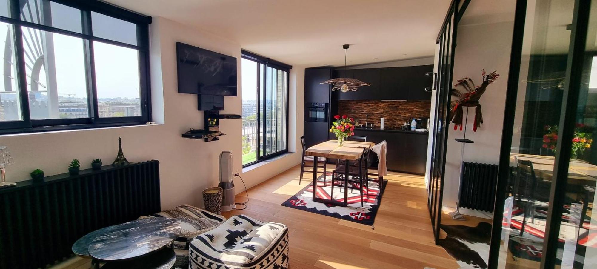Appartement Vue Tour Eiffel Paris 16 Eme Zewnętrze zdjęcie
